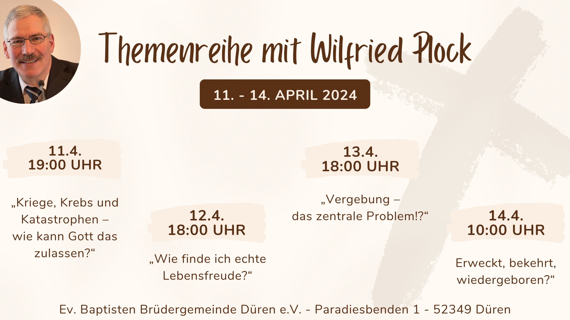 Themenreihe mit Wilfried Plock
