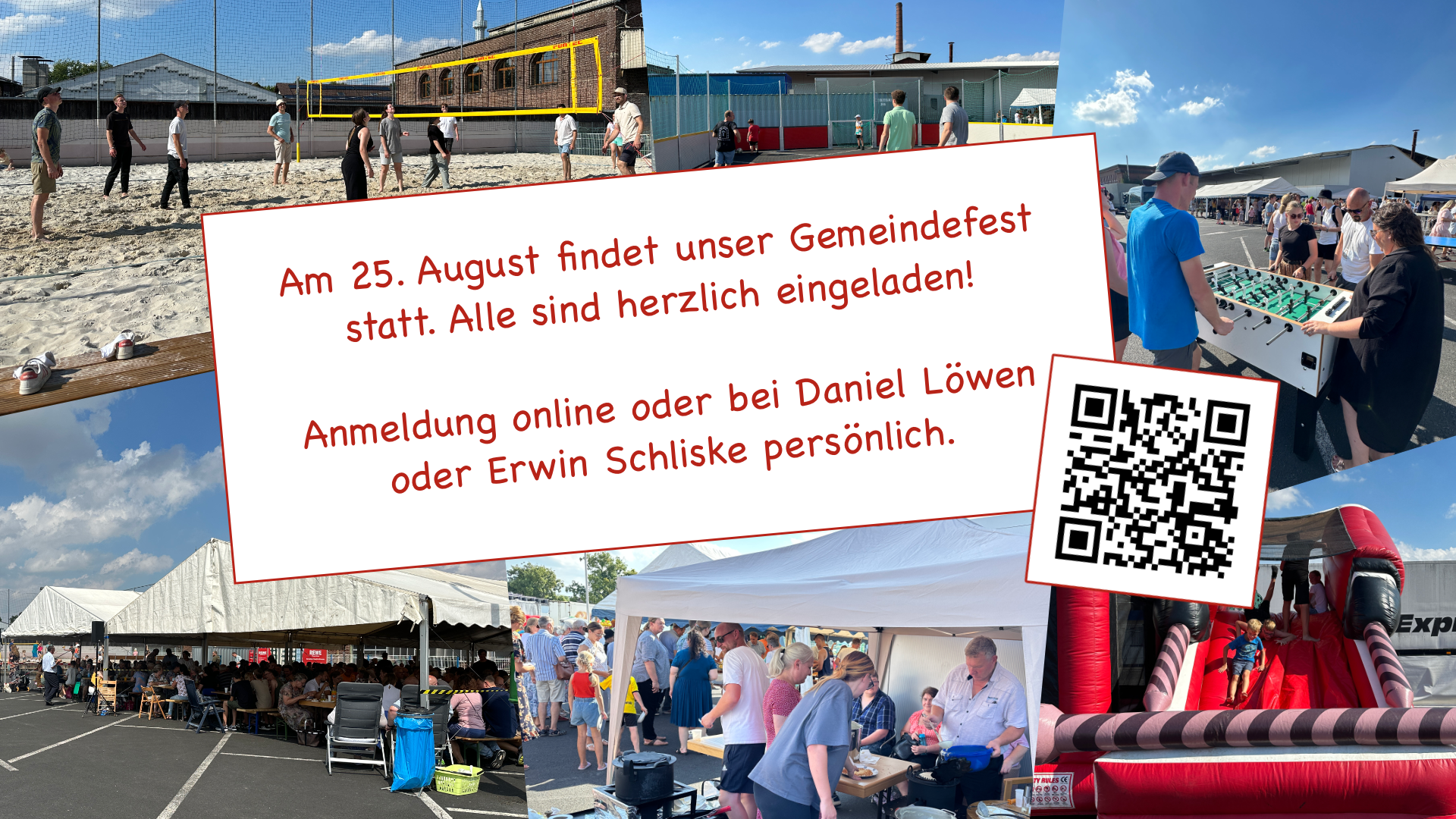 Herzliche Einladung zum Gemeindefest am 25. August