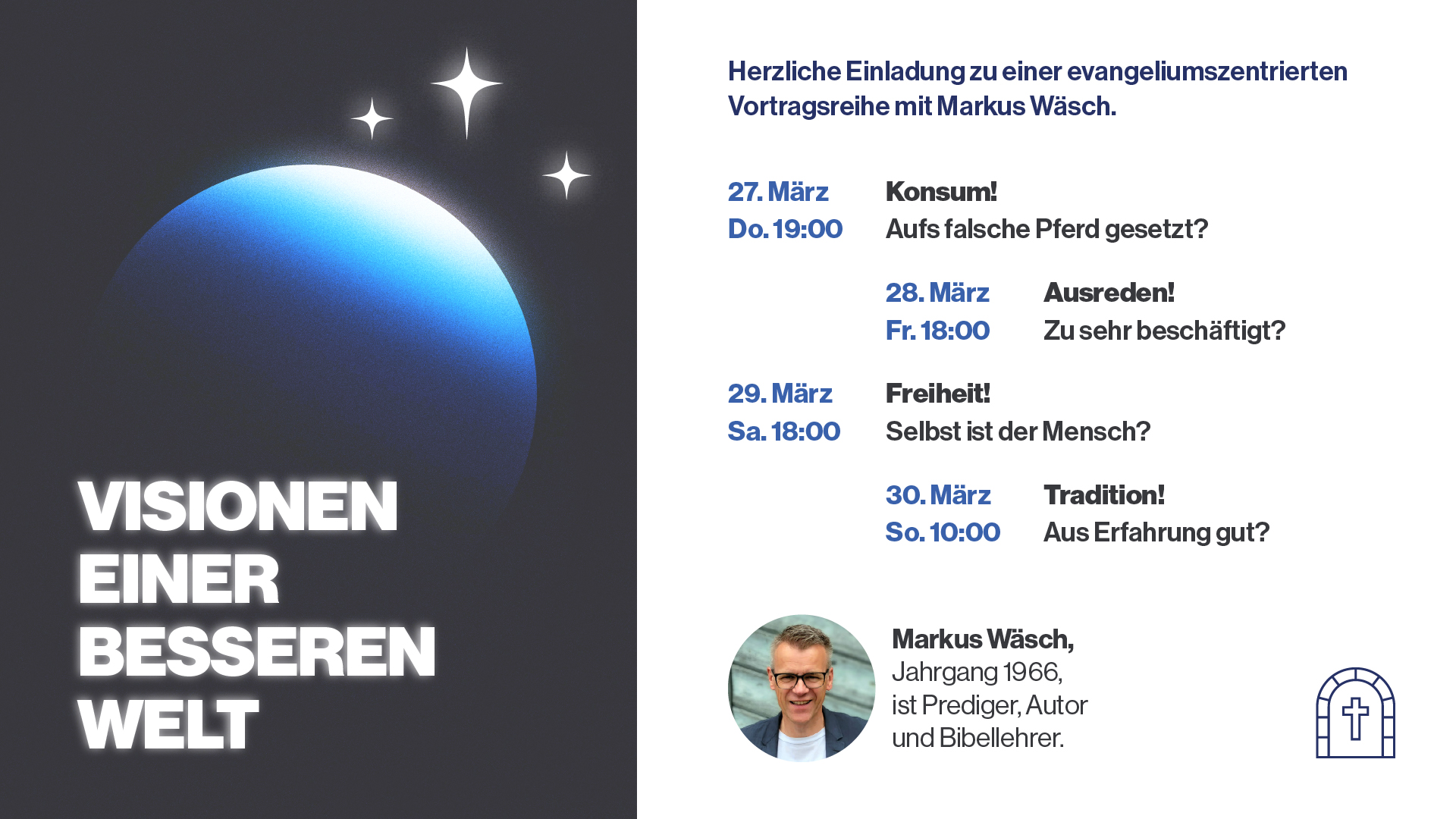 Vortragsreihe mit Markus Wäsch