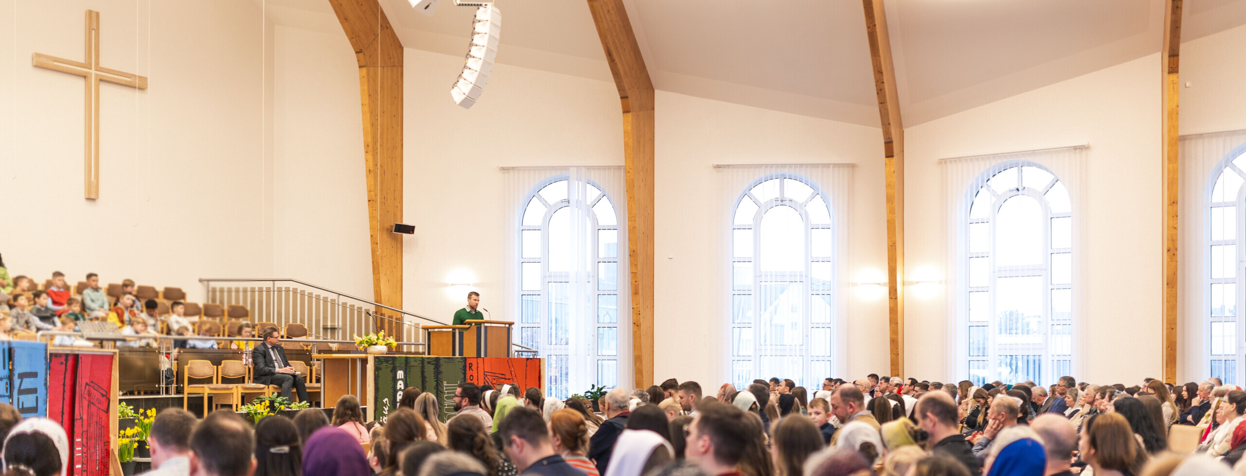 Gottesdienst im Gemeindesaal Paradiesbenden